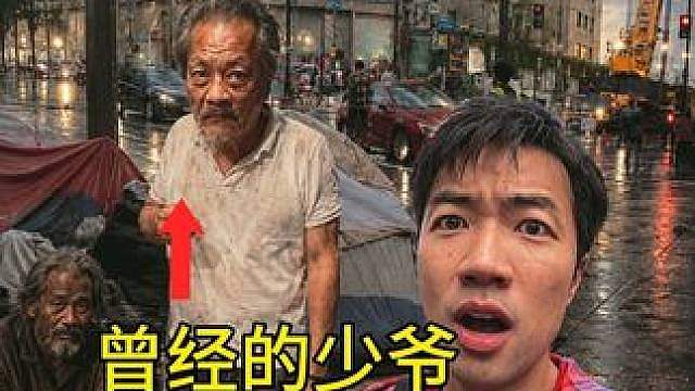 偶遇在美国流浪的中国人，曾经的少爷，如今只剩3美元兜底