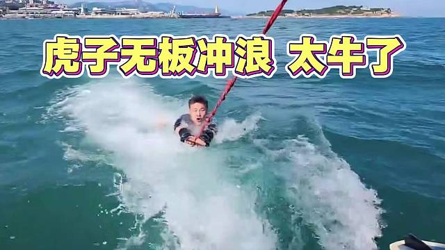 虎子无板冲浪