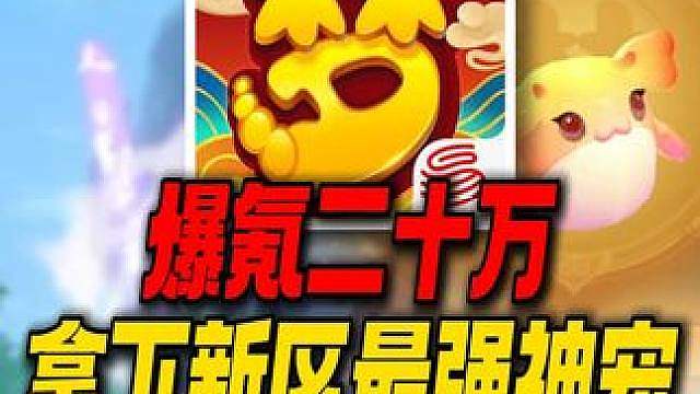 爆氪二十万拿下新区最强神宠黄胖子！挑战霸服梦幻西游