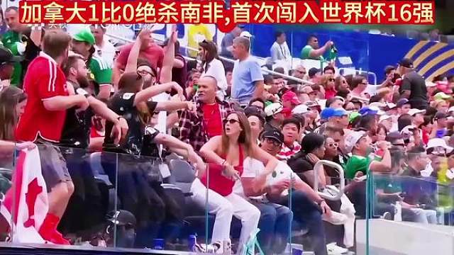 加拿大1比0绝杀南非,首次闯入世界杯16强#