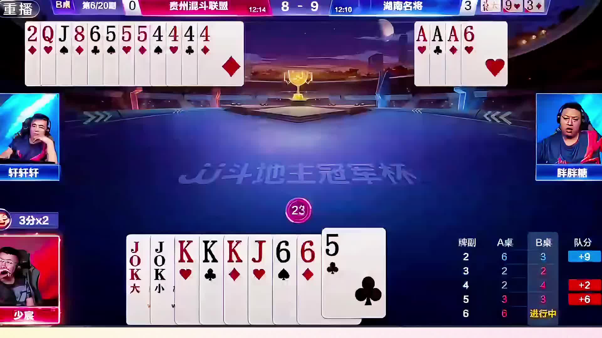 对自己的牌相当自信
