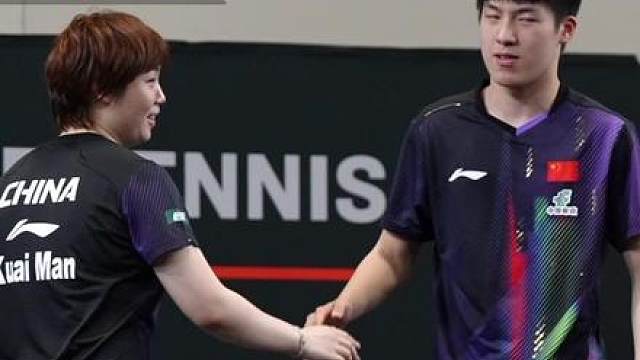 温瑞博/蒯曼3-1松岛辉空/张本美和晋级 混双半决赛，一起回顾精彩时刻