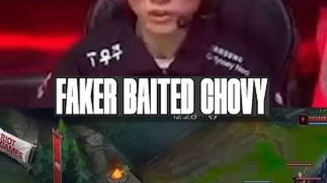 faker假意清兵回城，诱捕chovy