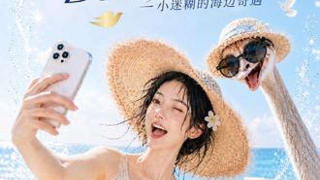 《海边合影翻车DOVE及时救场——小迷糊的海边奇遇》