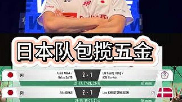 日本队在加拿大包揽五金迎接奶黄归位