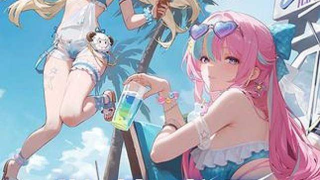 时装展示丨全新「纵情盛夏」主题时装 在沙滩上尽情玩耍吧！
周年庆活动期间将给每一位冒险者免费送出一套