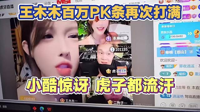 王木木再次打出百万PK条 小酷惊讶 虎子都打出汗了