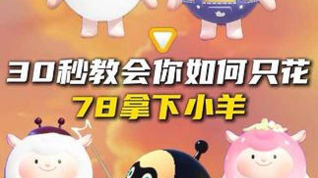 30秒教你如何只花78拿下小羊