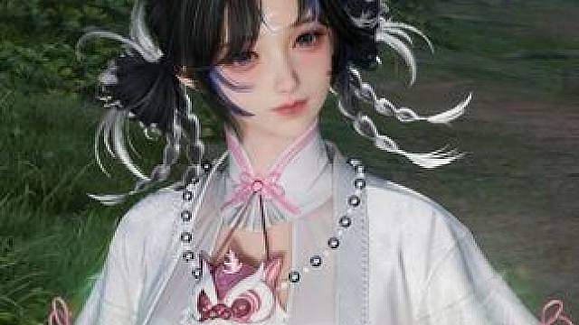 丸子头真是百搭啊，大棉袄也不在话下 王者世界雪啸青森染色分享
