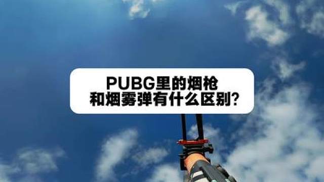PUBG里的烟枪和烟雾弹有什么区别？