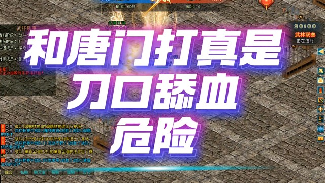 剑网1∶和唐门打真是刀口舔血危险「城北大叔」