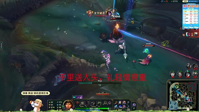 千里送人头，礼轻情意重