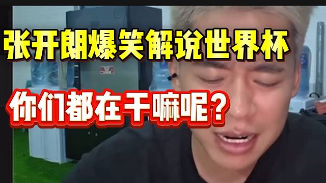 张开朗爆笑解说世界杯，被气到想自己上去踢？