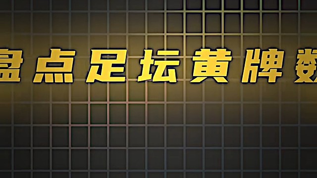 盘点足坛吃到黄牌最多的球星#足球