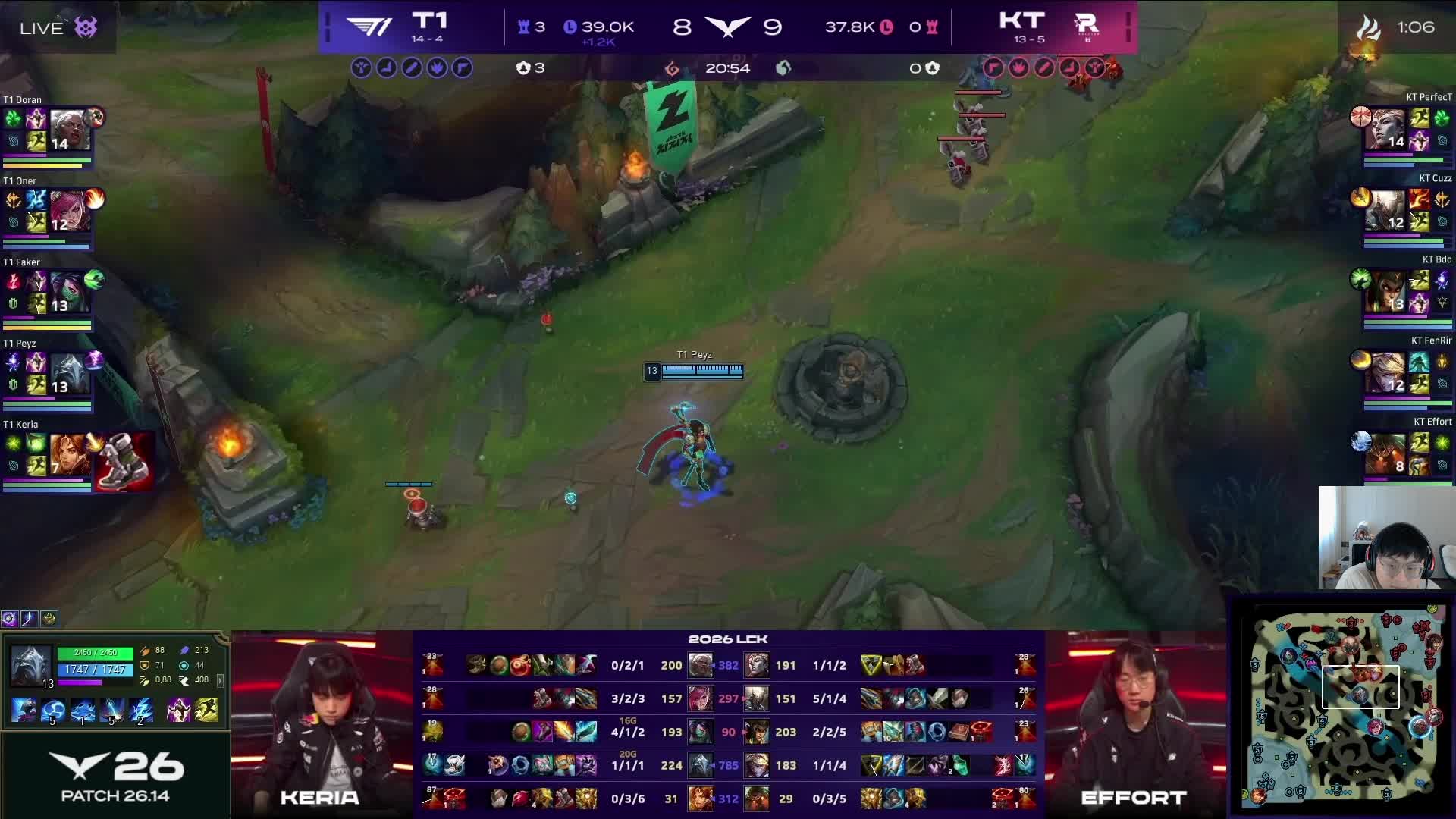T1团战Oner失误致局势混乱