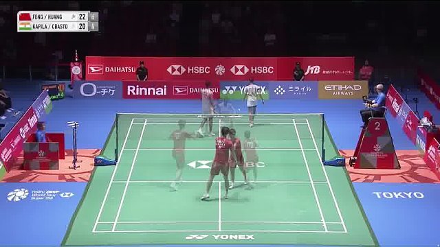冯彦哲/黄东萍网前精细控球铺垫 后场重杀完成高效终结