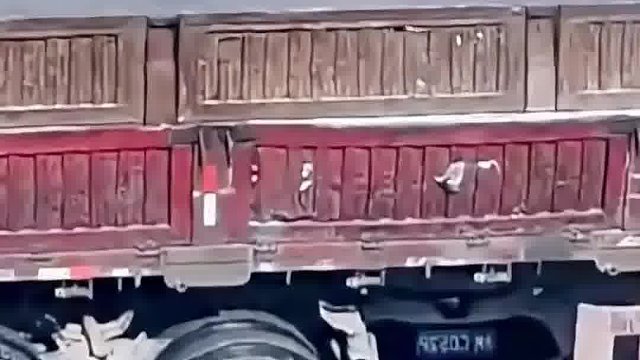 小车速度太快径直撞上大货车！