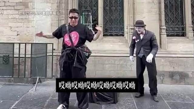 比利时街头艺术家迈克杰克逊