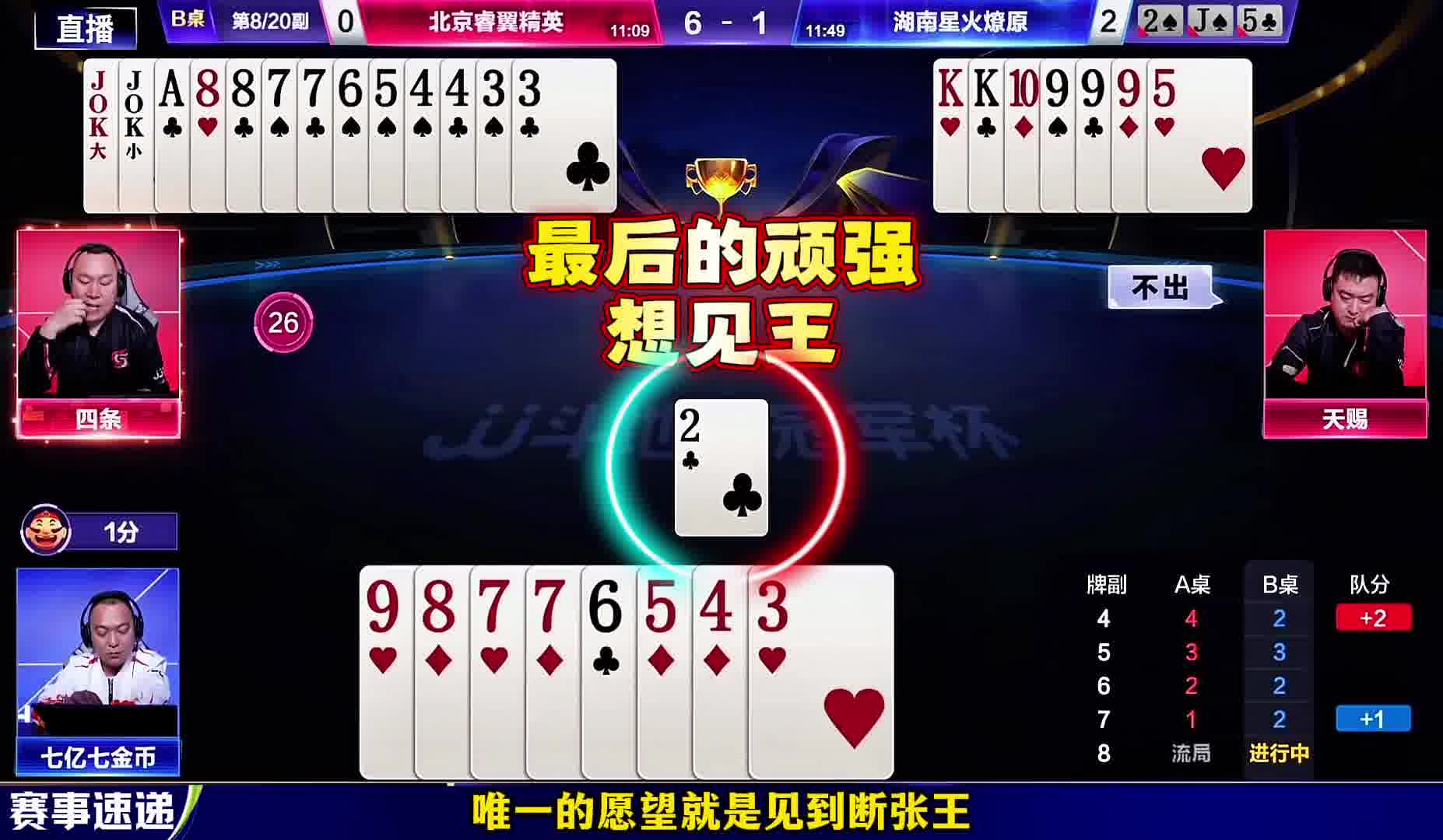 七老板认输简直是对四条贴脸开大