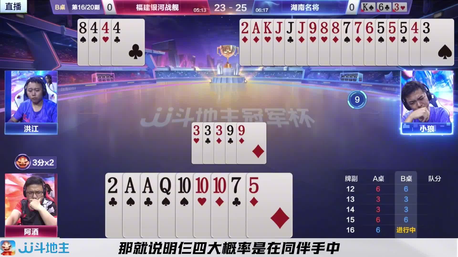 面对下家农民的两手迷惑地主经住了考验
