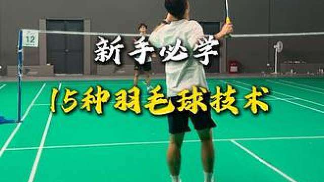十五种羽毛球常见技术，学会让你告别新手