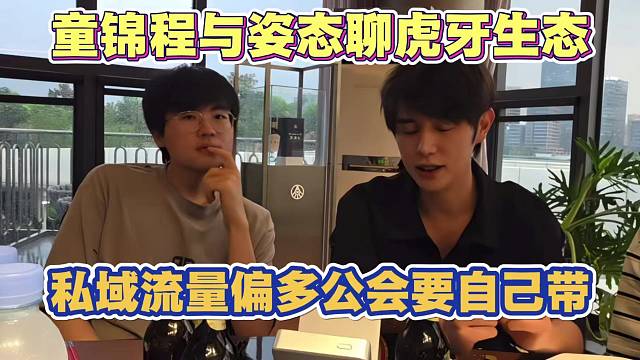 童锦程与姿态聊虎牙生态 私域流量偏多 公会还是要自己下场带