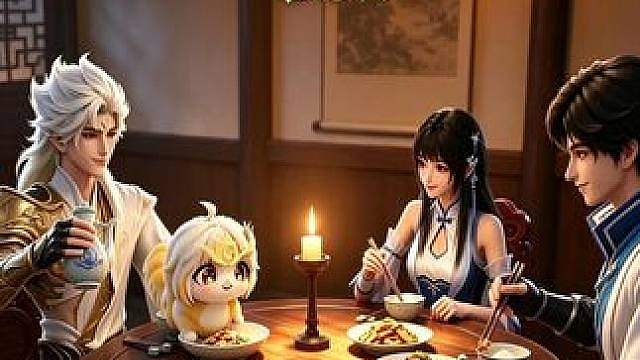 入酒虫，但一家四口版