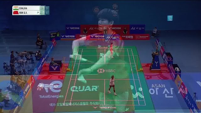 韩千禧全场步法流转 覆盖全场应对对手斜线多变球路