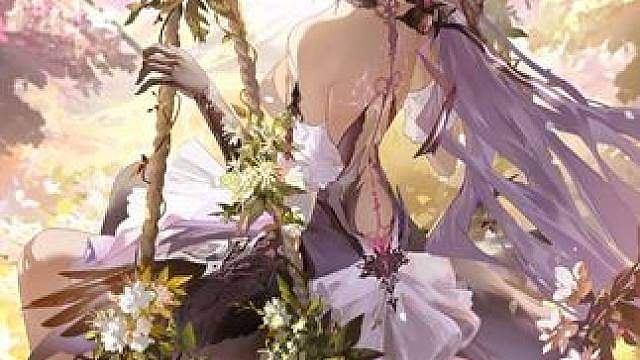 丽芙 启动日快乐 
少女静坐于藤蔓交织的秋千上，思绪摇曳。等待的过程有些煎熬，她借助回忆消磨时光