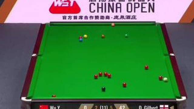 吉尔伯特与中国球员杠上了，连过丁俊晖、吴宜泽
下轮与状态同样火爆的周跃龙争夺四强