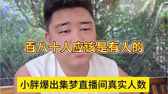 小胖爆出集梦大号真实人数，百八十人应该有