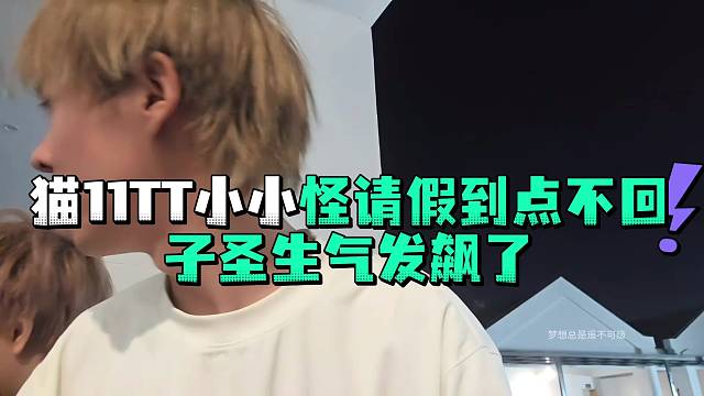 猫T怪请假到点不回子圣生气发飙了