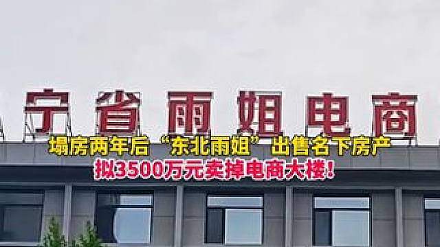 “东北雨姐”出售电商大楼，1.1万平整体打包价3500万元，曾花1800万购买，至今贷款没还完