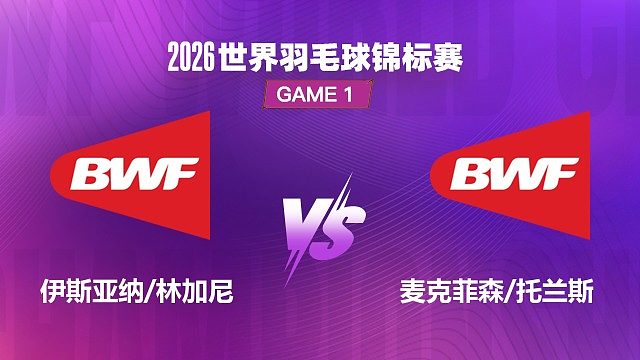 【回放】女双	伊斯亚纳/林加尼VS麦克菲森/托兰斯 1/32赛 2026世界羽毛球锦标赛 清流