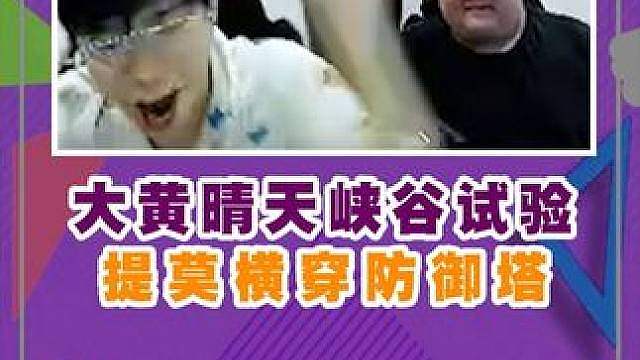 大黄晴天峡谷试验，提莫横穿防御塔！