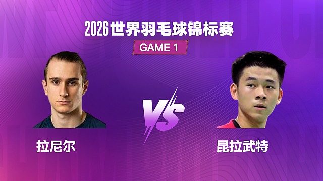 【回放】男单 拉尼尔 VS 昆拉武特 1/4 赛 2026 世界羽毛球锦标赛 清流
