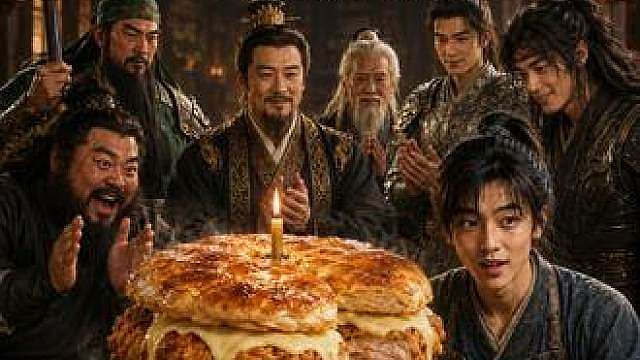 五虎将竟用食材给刘备做汉堡庆生