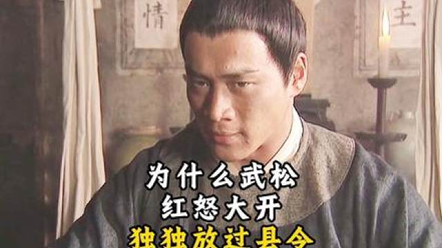 为什么武松会放过县令呢？