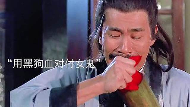 道士们想要黑狗血消灭女鬼，不料却用成了黑鸡血