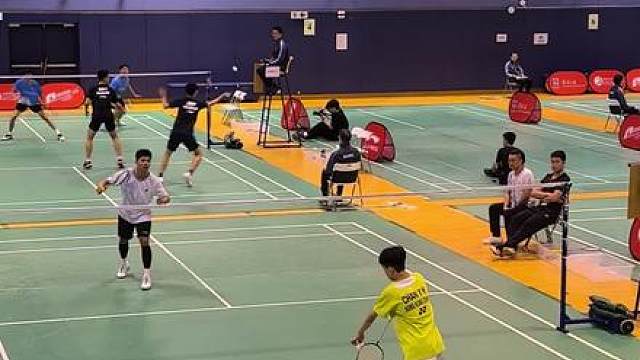 粤港澳大湾区青少年邀请赛男单决赛——精彩防守，看都是学习