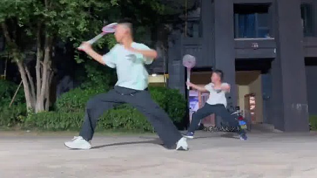 中国功夫配上羽毛球，也太美了吧