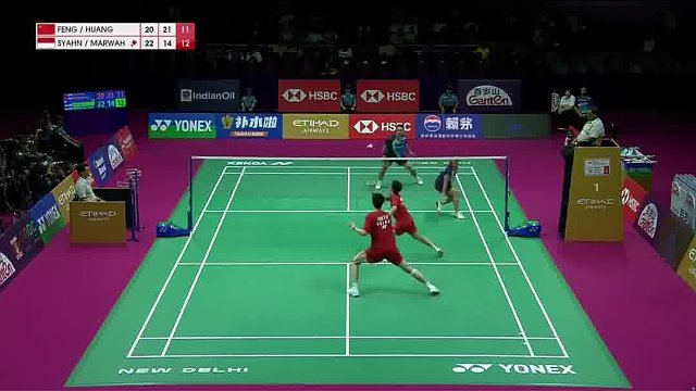 冯彦哲/黄东萍大范围跑动补位 填补搭档跑动留下的空位