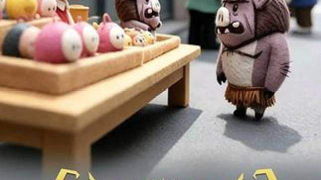 【饥友来稿】猪人手办之本人来了 当羊毛毡定格动画走进永恒领域，猪人在逛街时看见以自己为原型做出的手办