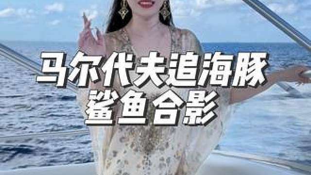 在印度洋上弟弟包了一艘船，带我们去追海豚和鲨鱼，真的超级幸运追到了海豚，这20000值了…