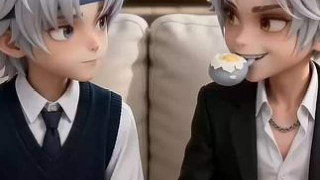 逍零吃豹蛋仔