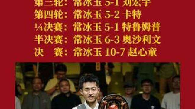 常冰玉武汉公开赛夺冠