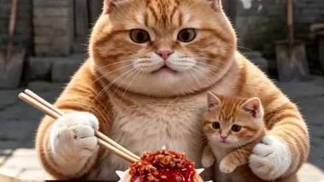 以为是闹鬼，原来是有猫在桌底下偷吃……