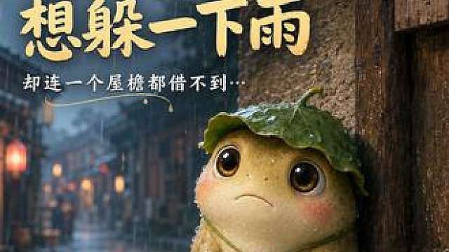《小蟾蜍》第3集：它只是想躲一下雨，却连一个屋檐都借不到…