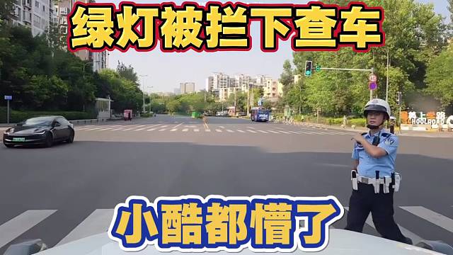 绿灯被拦下查车 小酷都懵了 奔驰大G也查