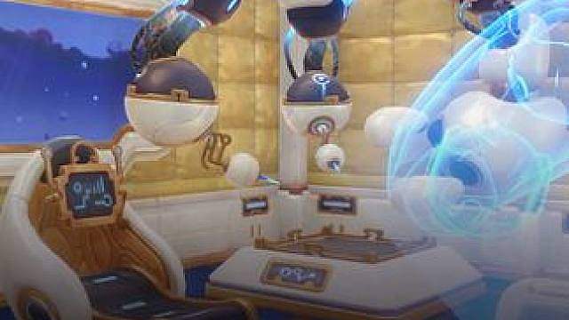 《洛克王国：世界》S4赛季「月涌狂想」新家具实机展示 赛季家具「近月漂流舱」、「深空方轨」、「远古